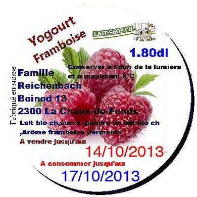 Yogourt Framboise